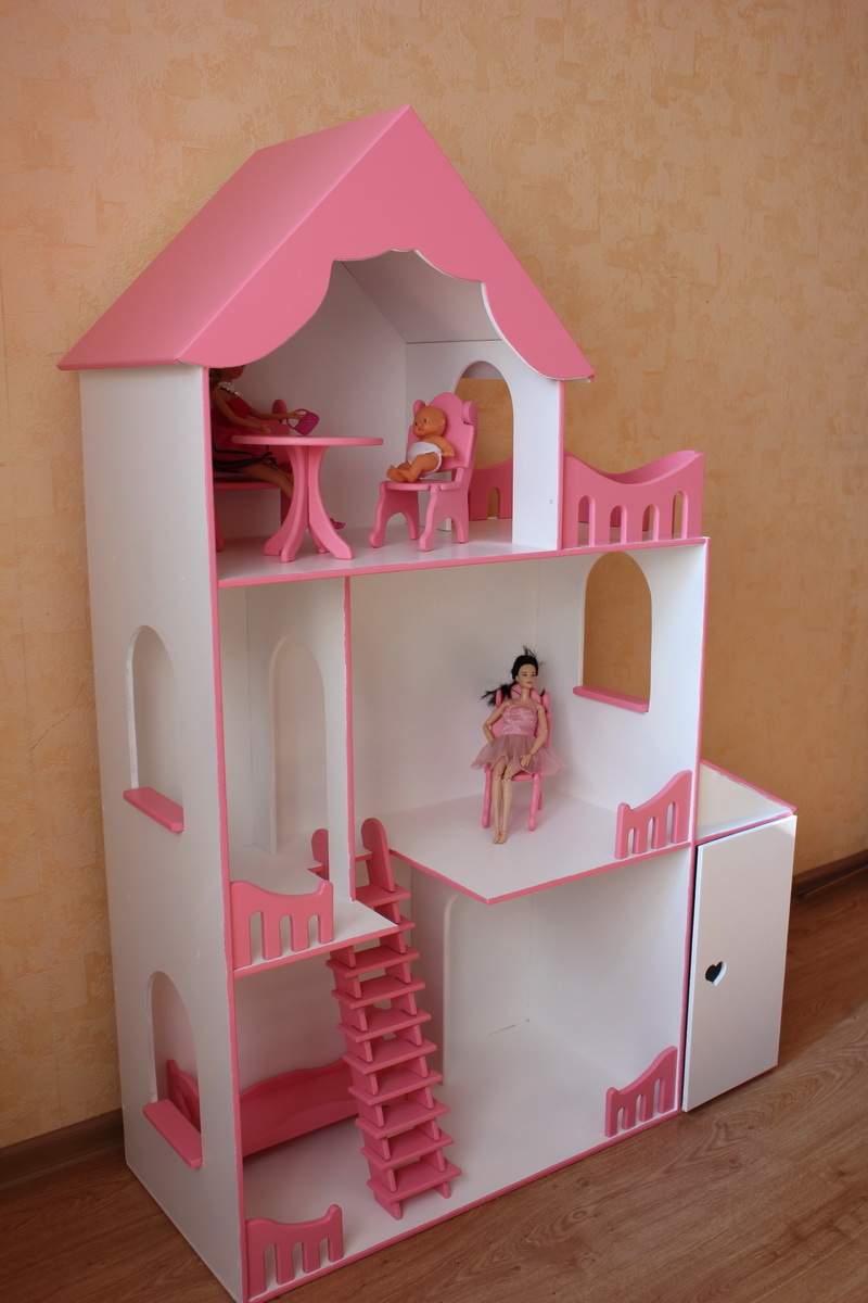 DIY dollhouse - My, Children's house, Dollhouse, , , Wooden house, Longpost