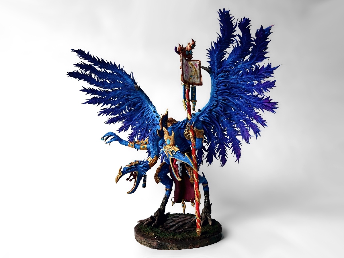 Lord of Change - My, Wh miniatures, Warhammer 40k, Chaos, Tzeentch, Handmade, Hobby, Longpost, Miniature