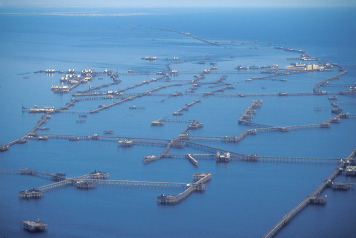 The city which is located in the middle of the Caspian Sea!!! - My, Petroleum stones, A city in the middle of the Caspian Sea, , City Mystery, Unusual city