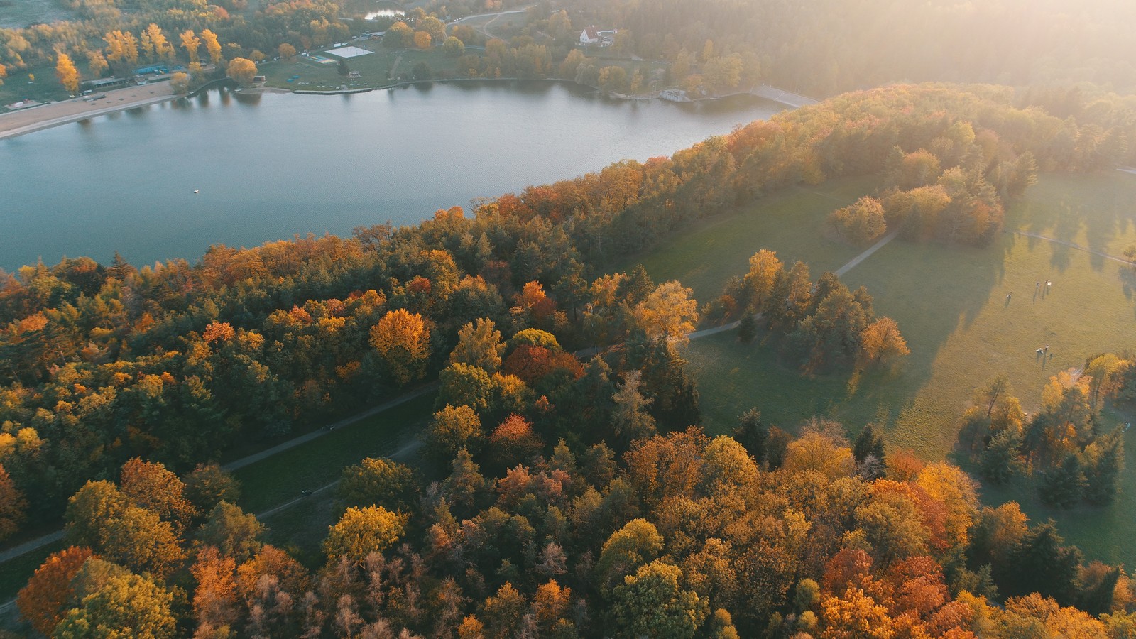 Colors of autumn Prague - My, Dji, DJI Phantom, Drone, The photo, Prague, Longpost