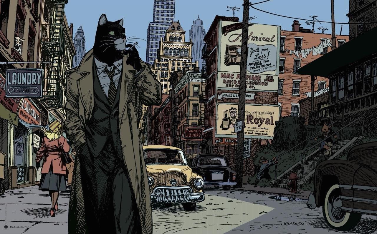 About the masterpiece - Blacksad. - My, Blacksad, Comics, cat, Detective, Longpost