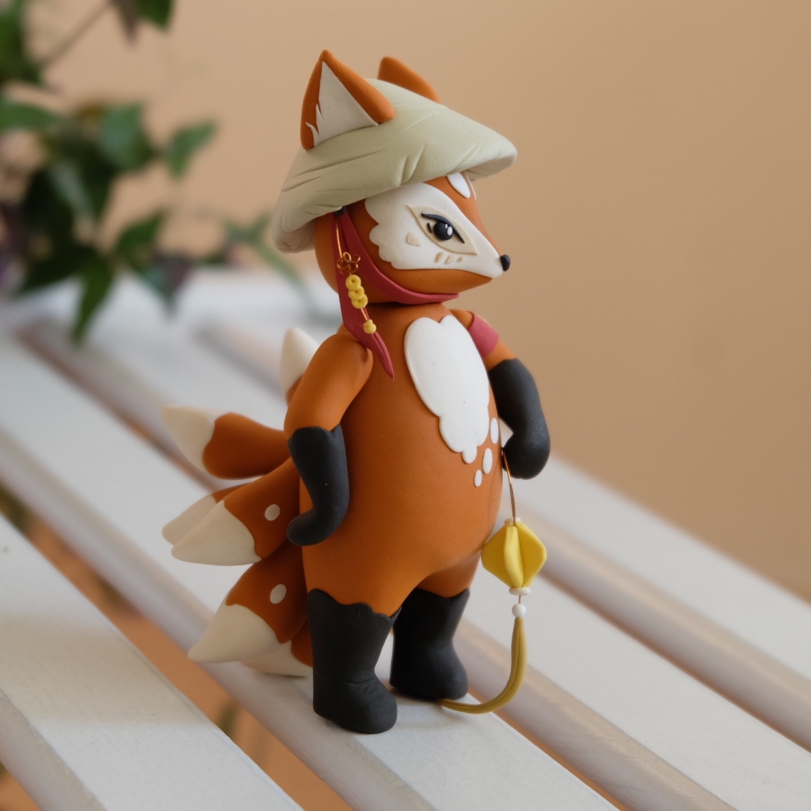 Lixiao figurine. Author: Maria Dobrydneva - My, Collectible figurines, , Fox, Figurine, With your own hands, Figurines