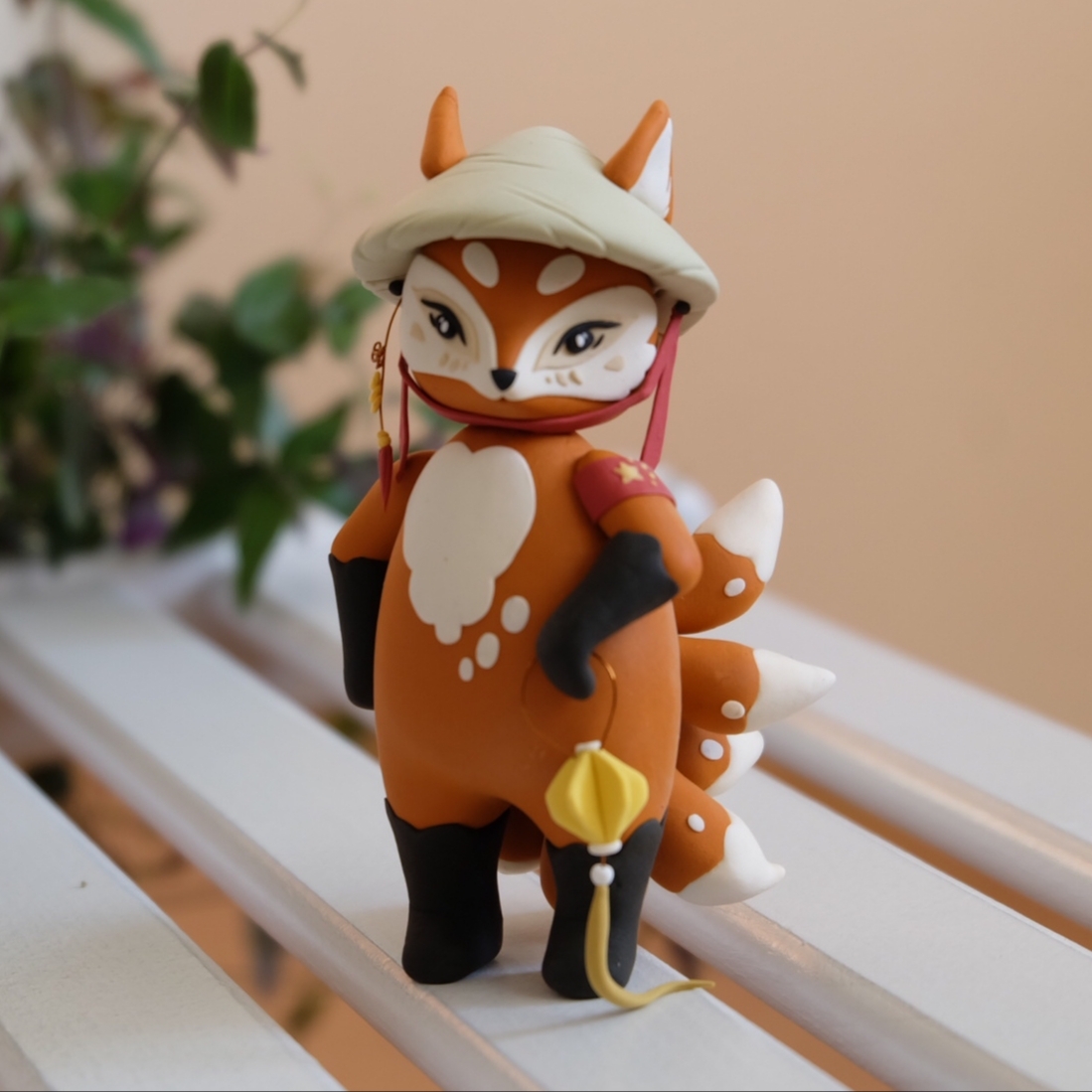 Lixiao figurine. Author: Maria Dobrydneva - My, Collectible figurines, , Fox, Figurine, With your own hands, Figurines