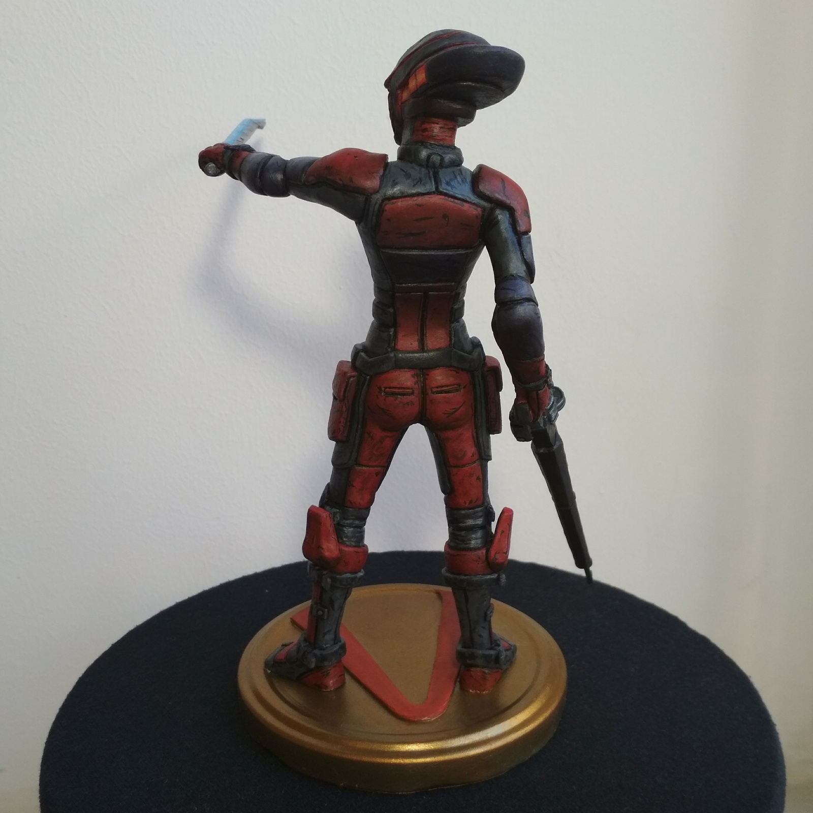 Zer0 (polymer clay) - My, Borderlands 2, Polymer clay, Handmade, Лепка, Sculpture, Needlework, Needlework with process, Figurine, Video, Longpost, Figurines