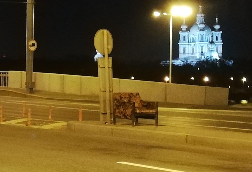 Sit back and relax while enjoying the view - My, Saint Petersburg, Smolny Cathedral, Armchair, Humor