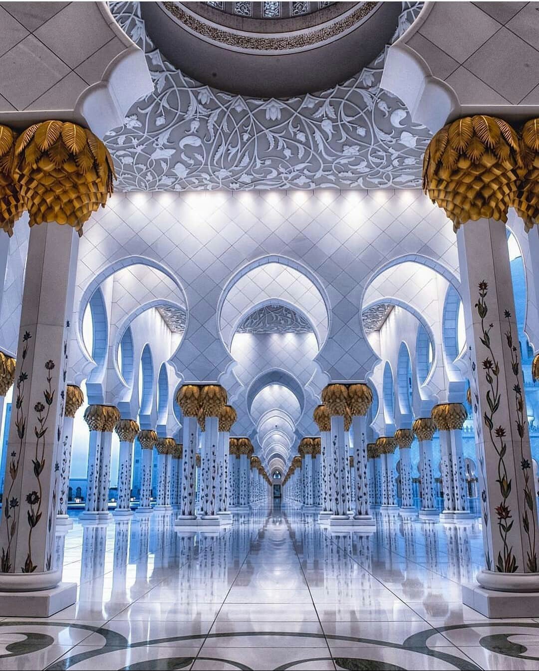 Mosque design in Abu Dhabi. - The photo, beauty, Design, Abu Dhabi, Religion, Mosque, Islam, UAE