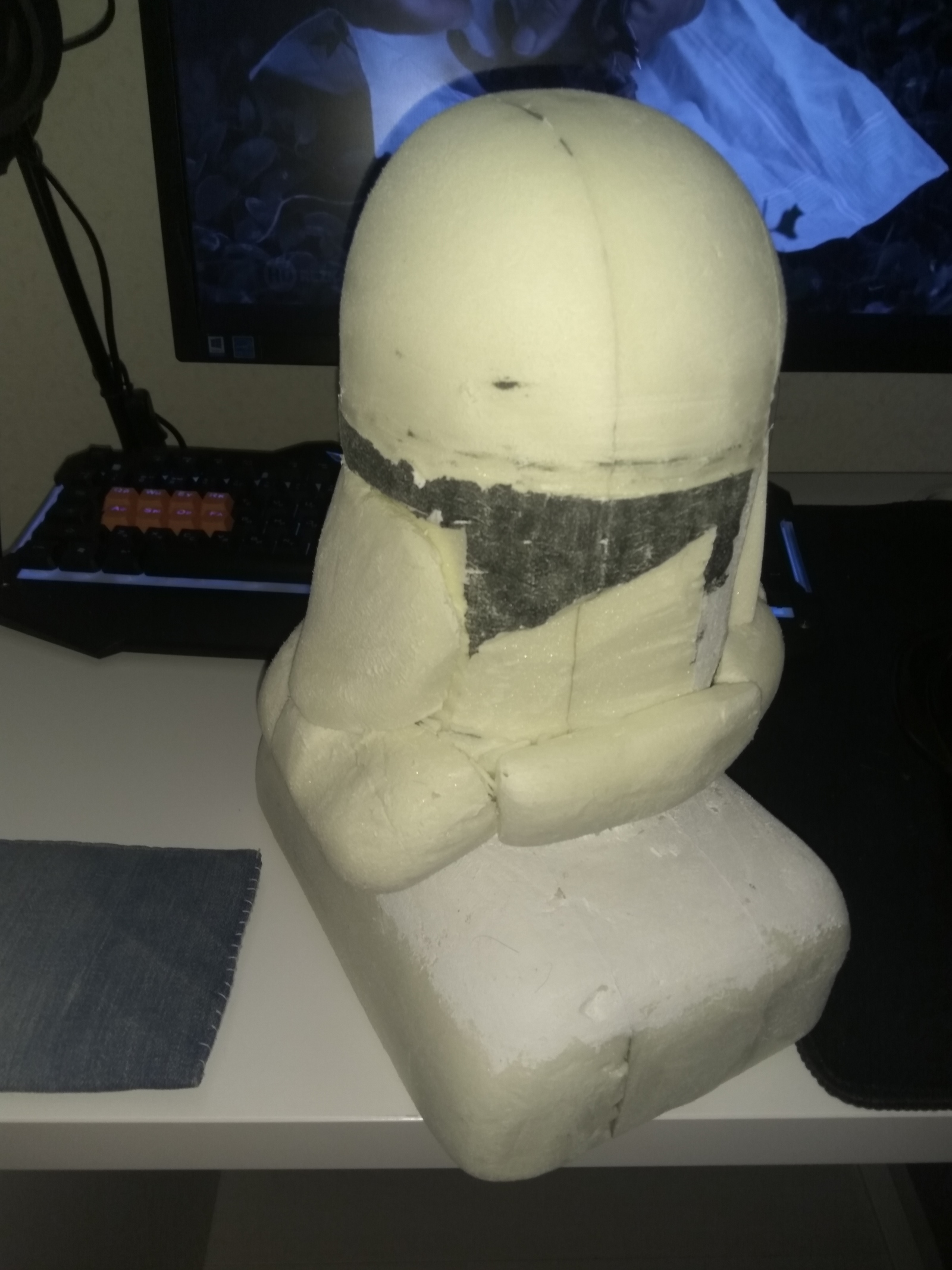 Clone from Star Wars. - My, Star Wars, Handmade, Clone trooper, 501 Legion, Longpost, Needlework with process, Handmade