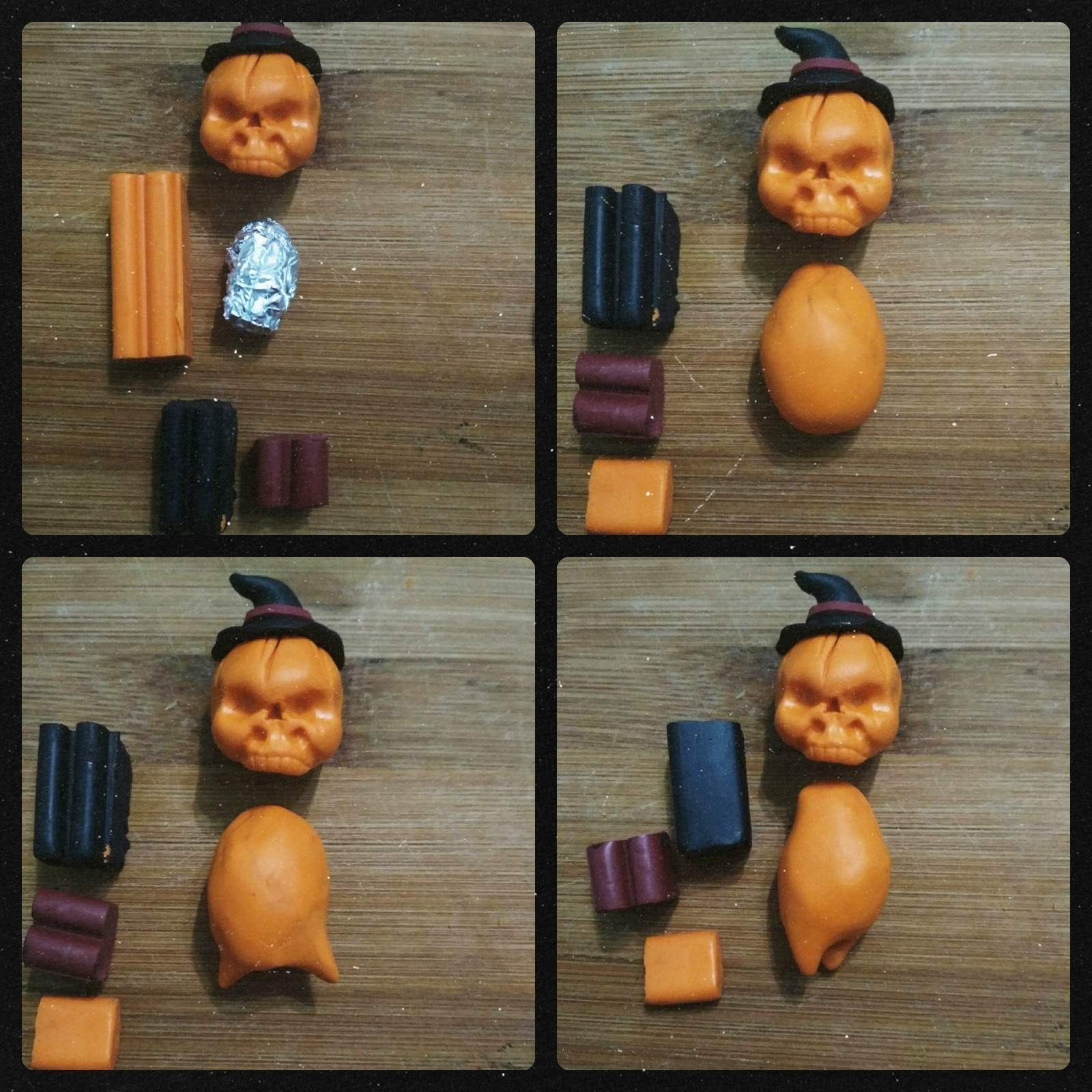 MK on Pumpkins for the bright holiday of Halloween - My, Needlework with process, , Polymer clay, Halloween pumpkin, Magnets, Halloween, Longpost