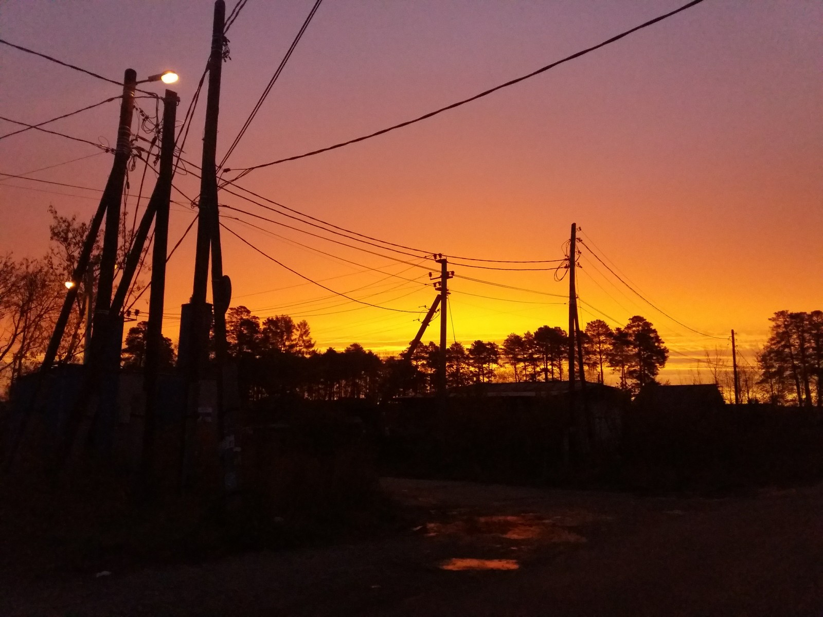 dawn - My, dawn, Photo on sneaker, Berezovsky, Sverdlovsk region, Morning