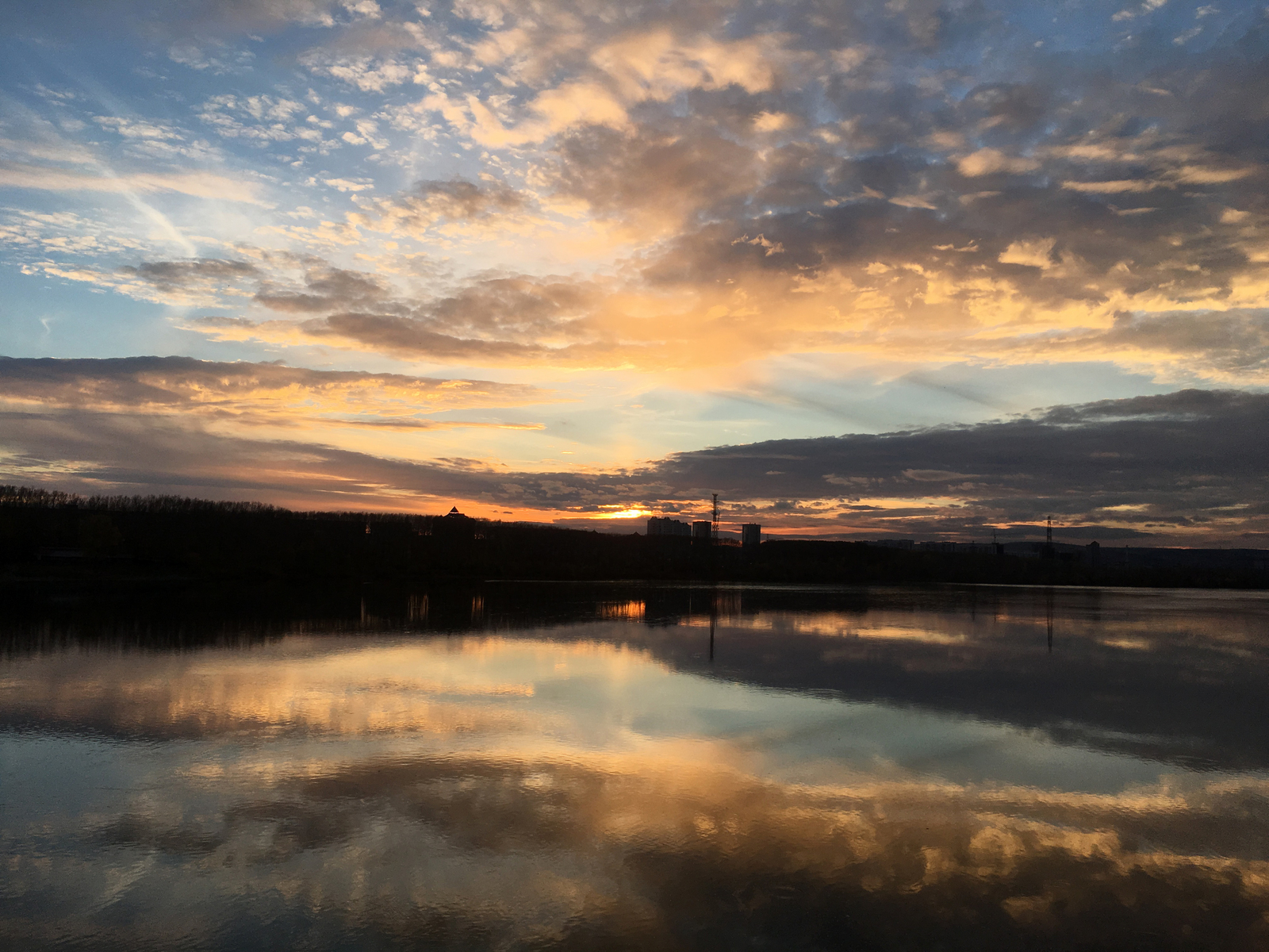 I think this is my best shot - My, Novokuznetsk, Sunset, Nature, Sky, The photo