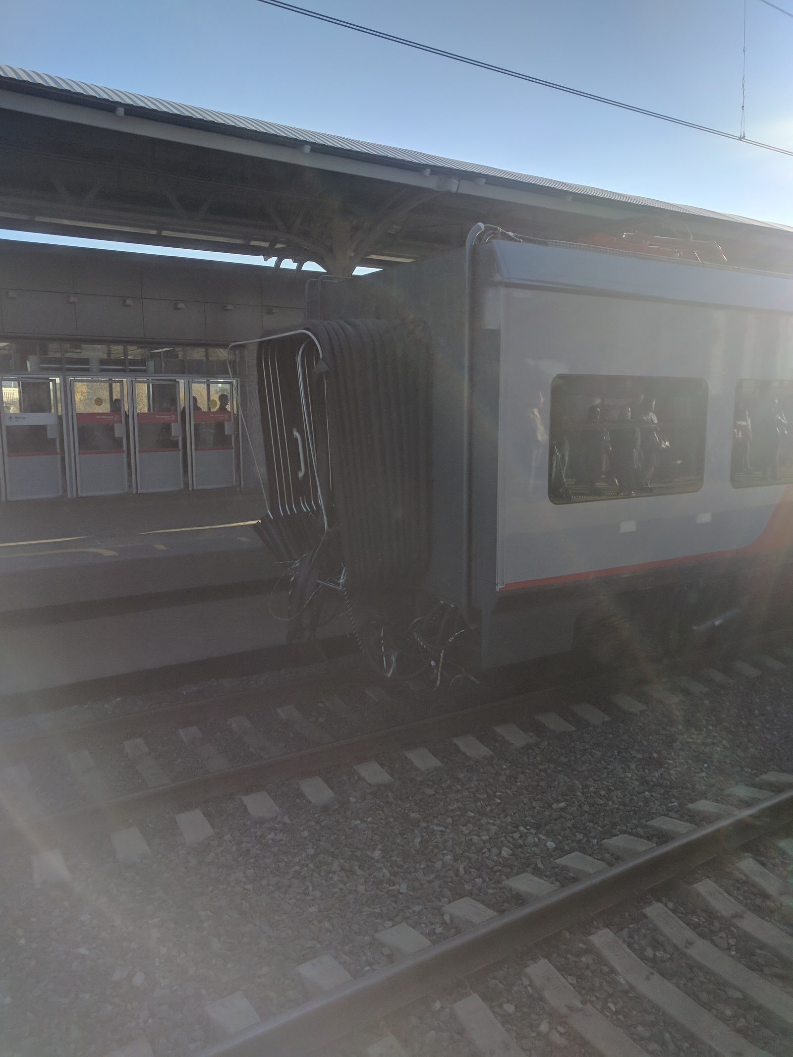 A wagon was torn off at the MCC - My, MCC, Railway carriage, Russian Railways