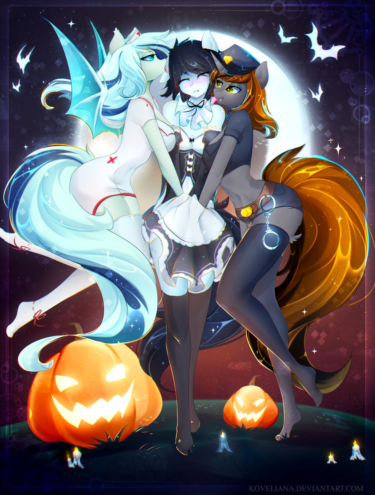 Halloween - Its a trap!, MLP Trap, My Little Pony, Original Character, MLP Edge, Горничная, Хэллоуин