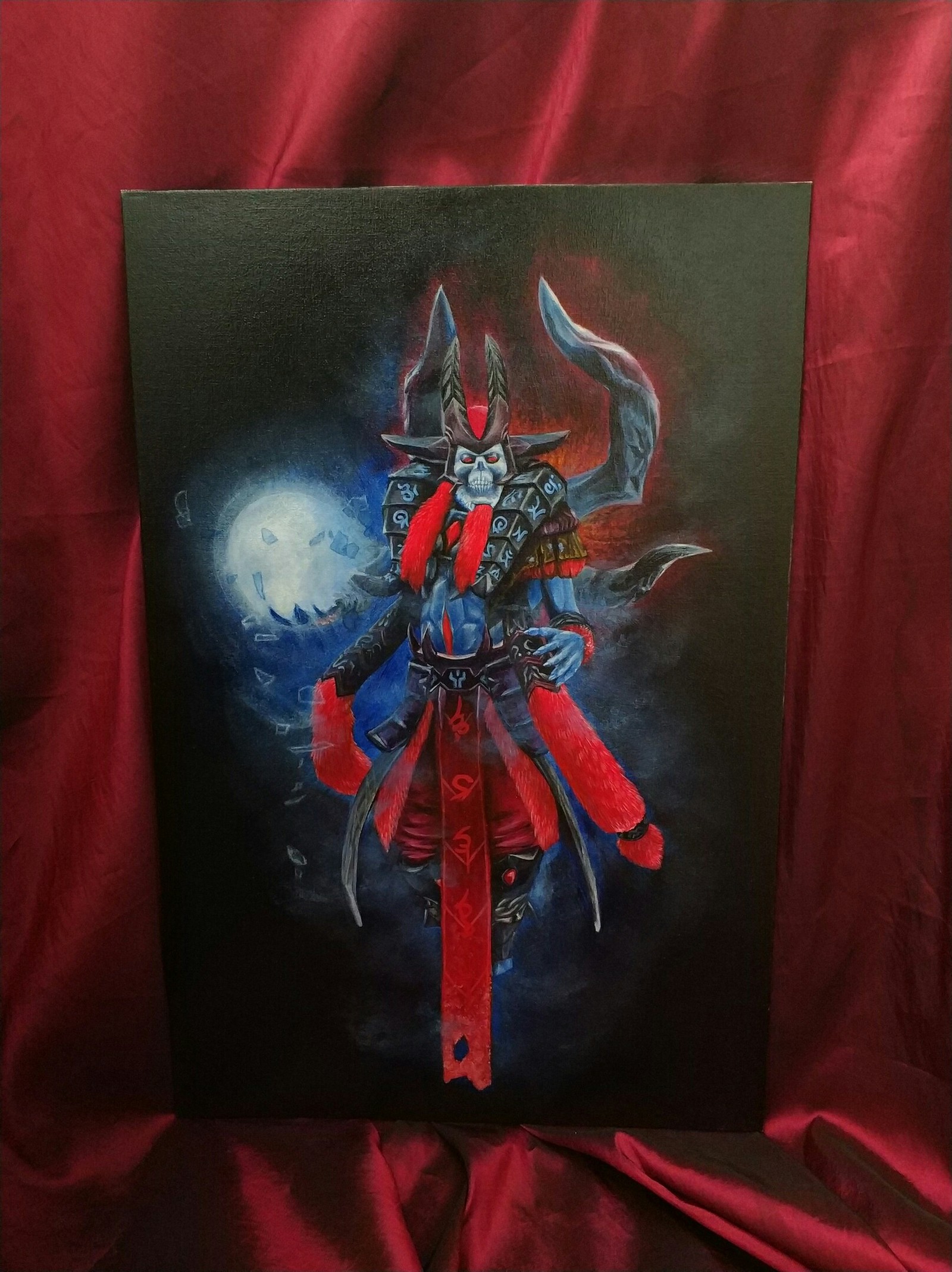 Lich - My, Lich, Drawing, Dota 2, Oil painting, Longpost