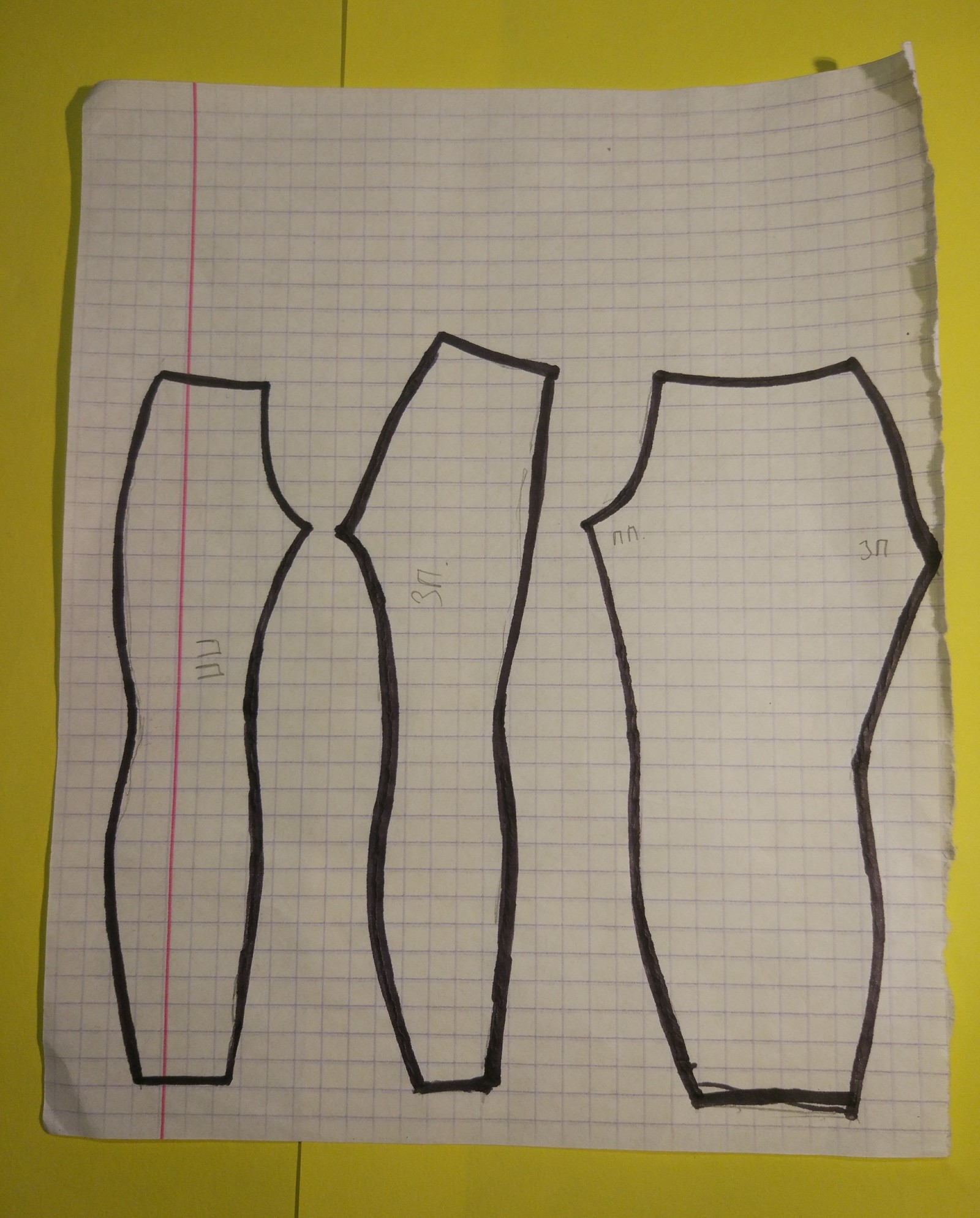 Patterns of trousers for a doll. - My, Clothes for dolls, Pattern, Master Class, Creation, Longpost