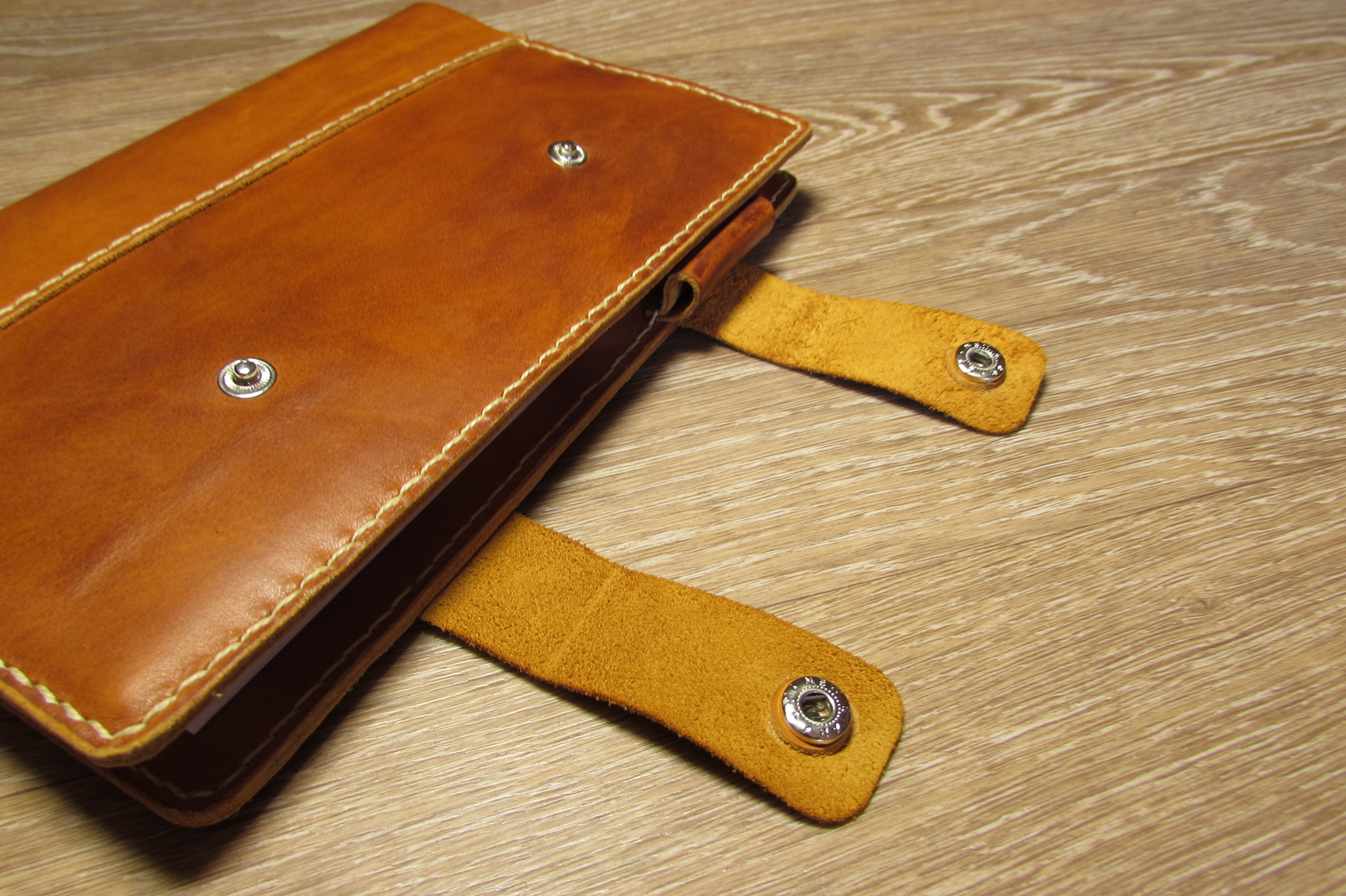 gift for the new year) - My, Handmade, Leather, Cover, Presents, New Year, Notebook, Diary, Longpost