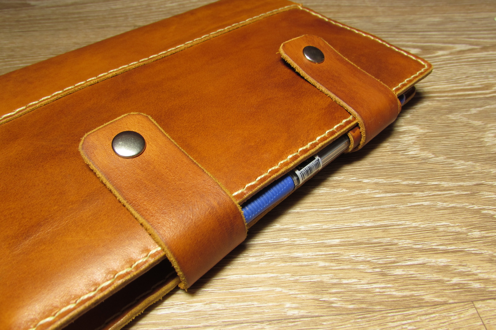 gift for the new year) - My, Handmade, Leather, Cover, Presents, New Year, Notebook, Diary, Longpost