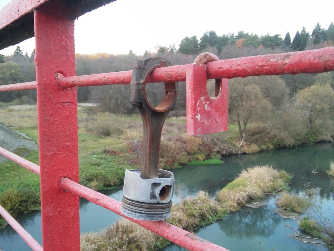 As a sign of loyalty to your beloved ... car - My, Piston, Connecting rod, Lock, Wedding