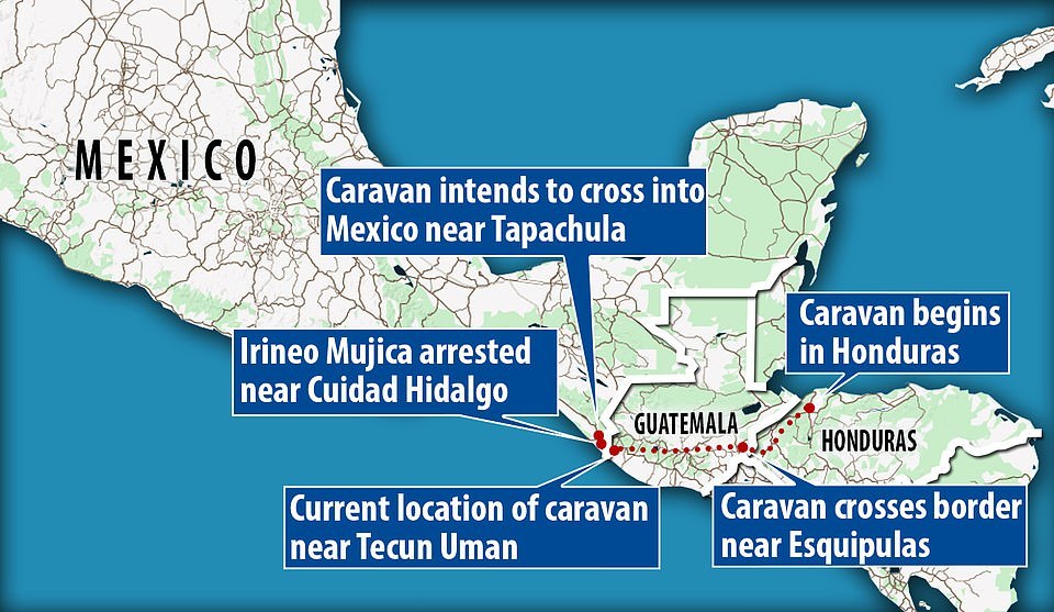 They're not coming into this country (c) Donald Trump - Honduras, Guatemala, Mexico, USA, Refugees, Donald Trump, Politics