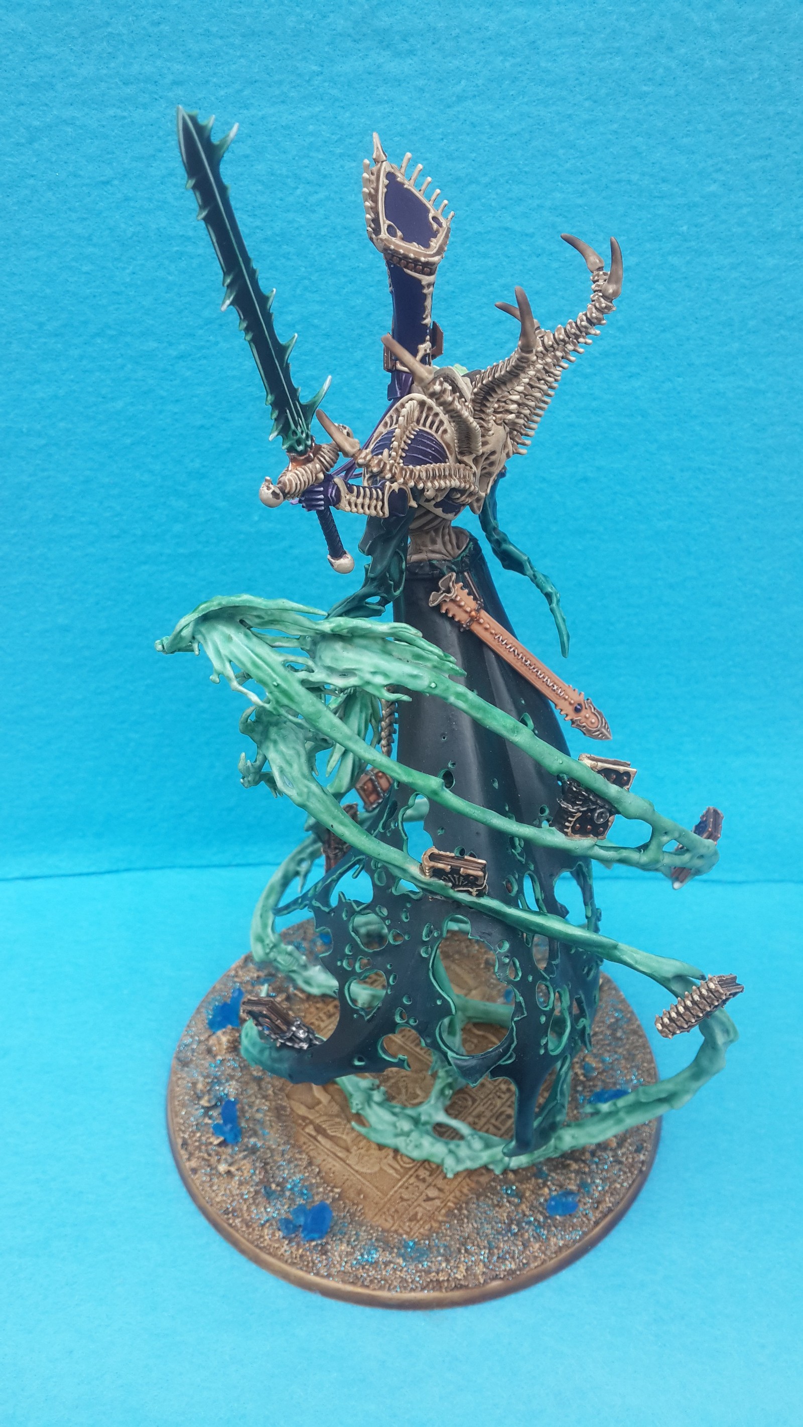 Nagash. Supreme lord of the undead. - My, Warhammer: age of sigmar, Nagash, 3D modeling, Undead, Video, Warhammer fantasy battles, GIF, Longpost