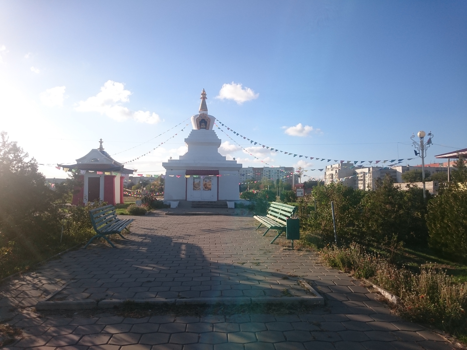 Stupa of Enlightenment in Elista - My, , , Elista, Video, Longpost