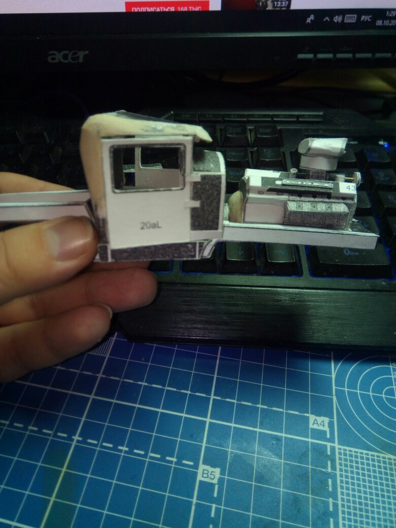 HOT-ROD from GAZ-AA lorry - My, Longpost, Paper modeling, Modeling, Hot Rod, , Papercraft, Gaz-Aa