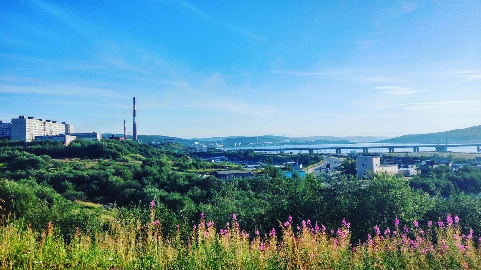 Sunny day in Murmansk - My, Murmansk, Nature, Town, Kola Peninsula, Longpost