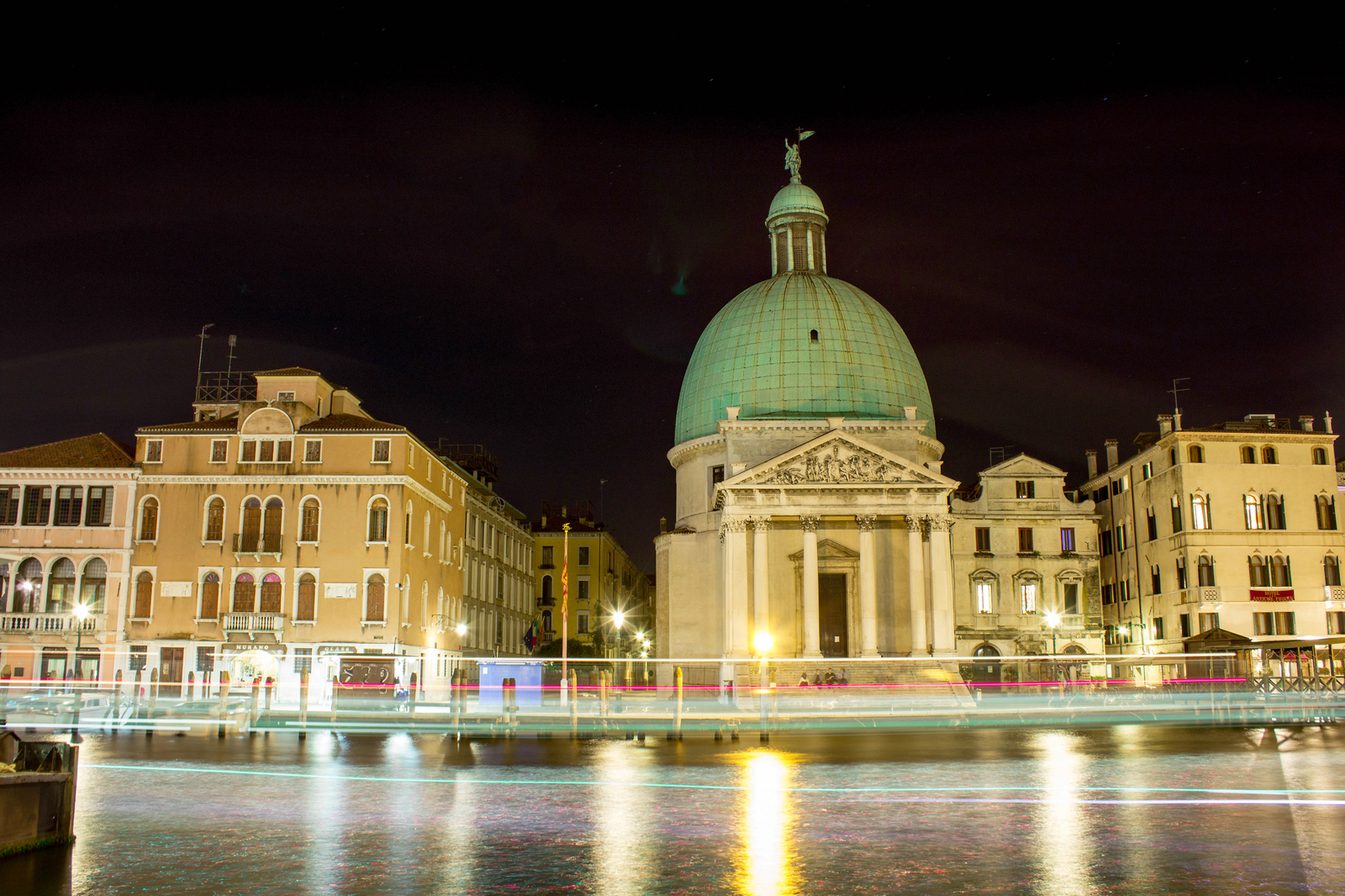 Church of San Simeon Piccolo, Venice - My, Venice, Photo on sneaker, Night shooting, Italy, , Travels