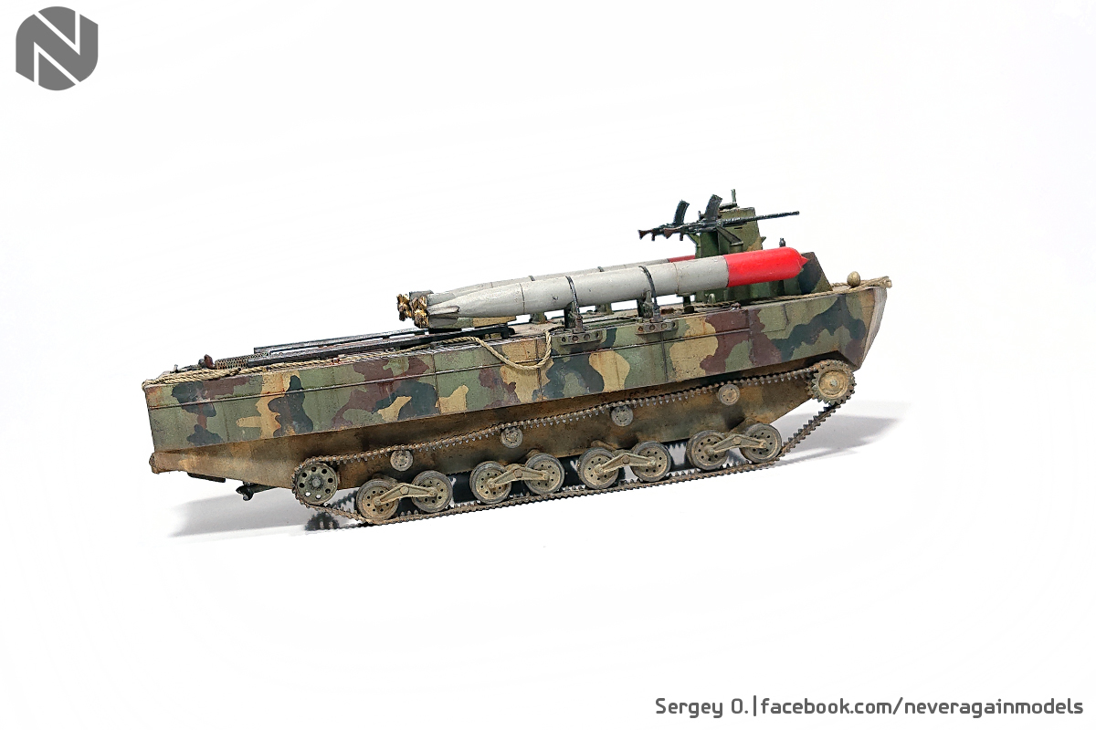 Japanese amphibious APC-torpedo bomber Type-4 Ka-TSU in 1:72 scale - My, 1:72, Scale model, Stand modeling, Models, Longpost, Prefabricated model