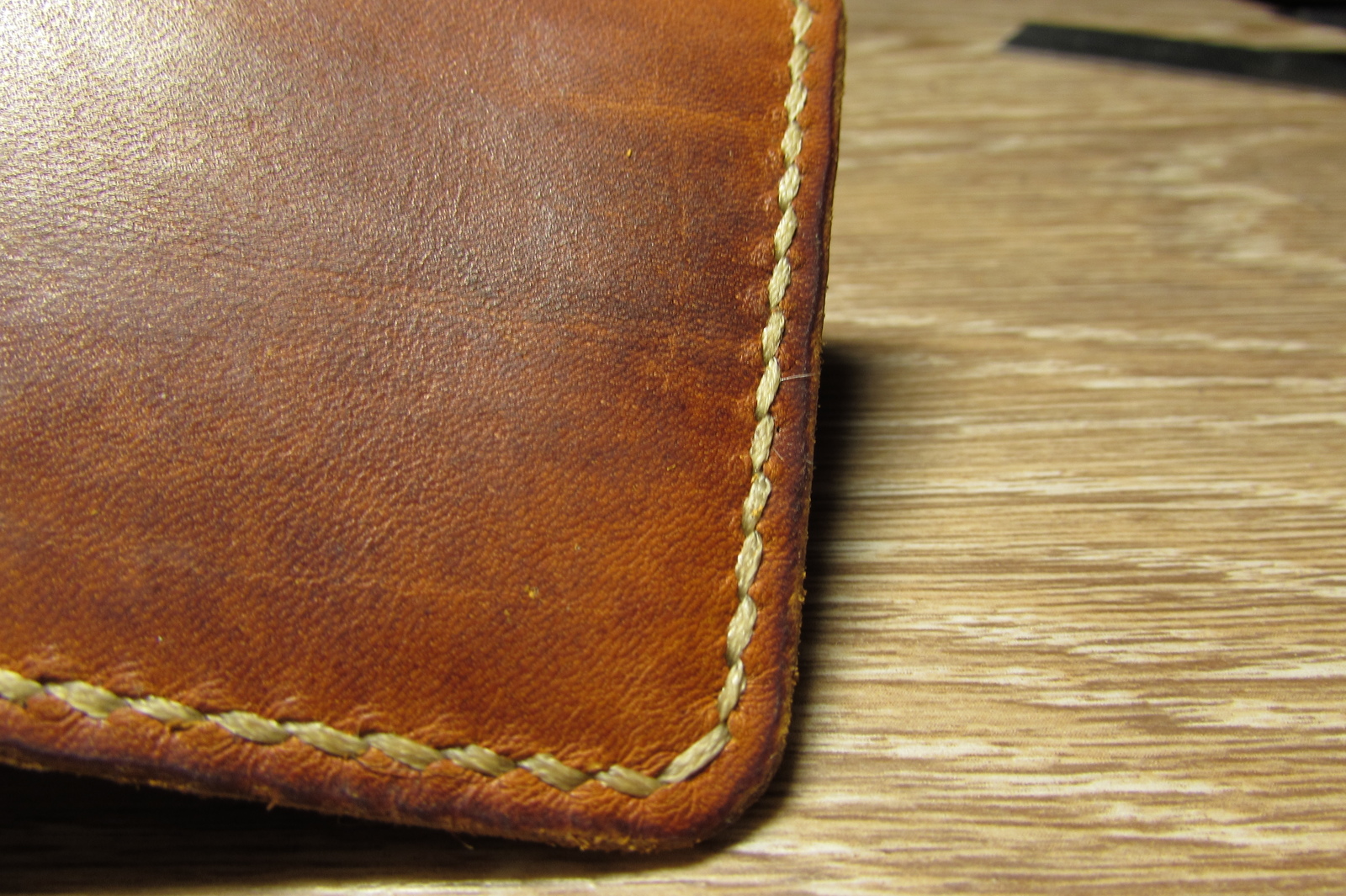 Just a bill holder - My, , , , Leather, Leather craft, Longpost, Needlework with process, Money clip