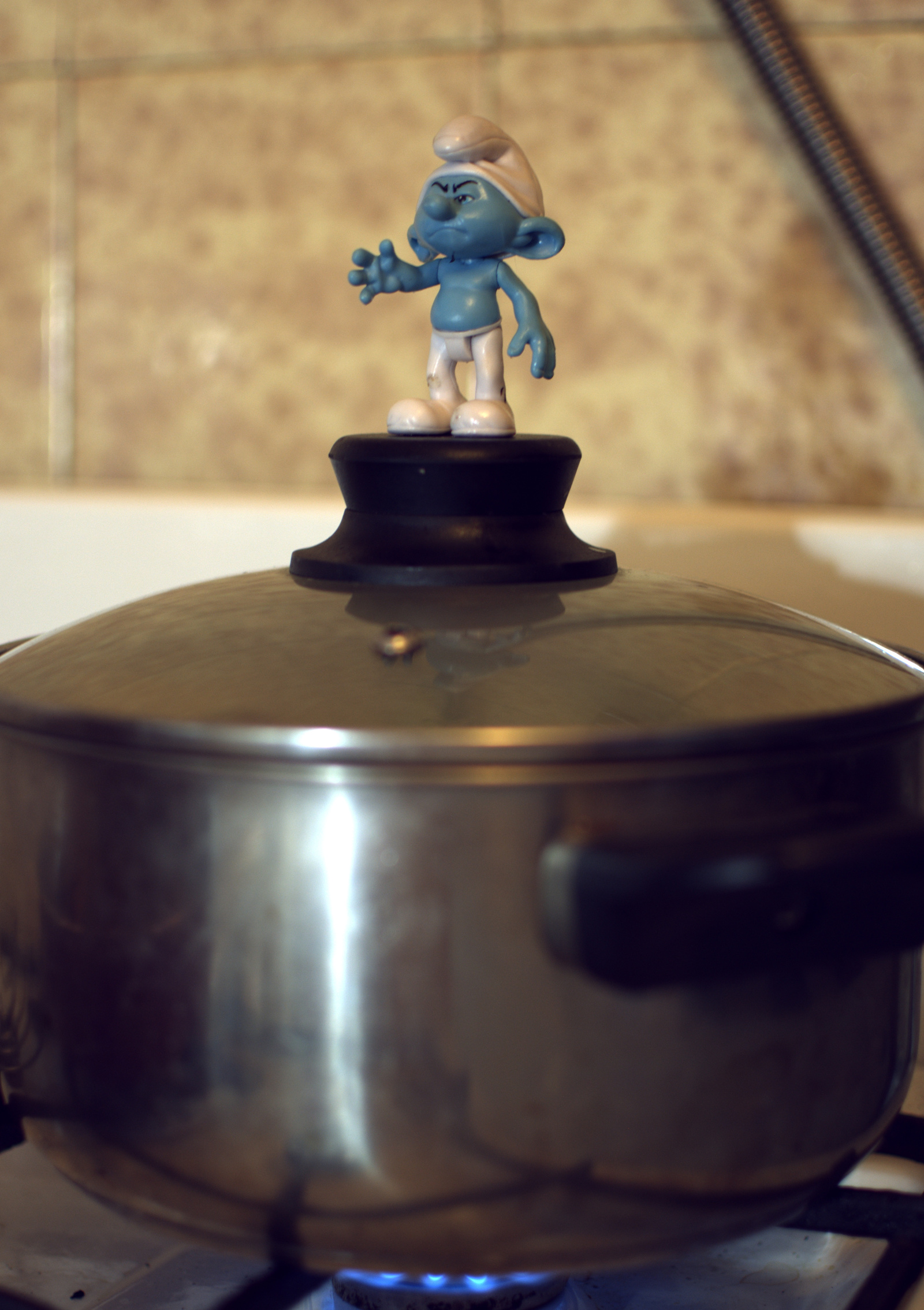 Smurf and PEPPERS. - My, The smurfs, Cook at home, , Cooking, Photographer, Stuffing, Macro photography, Longpost