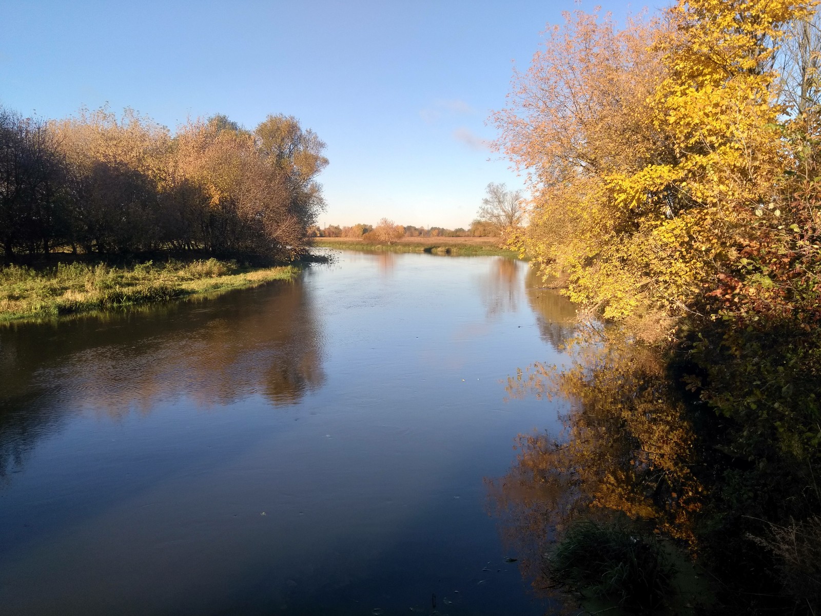 A little more autumn - My, Autumn, The photo, River, Klyazma, beauty of nature, Longpost