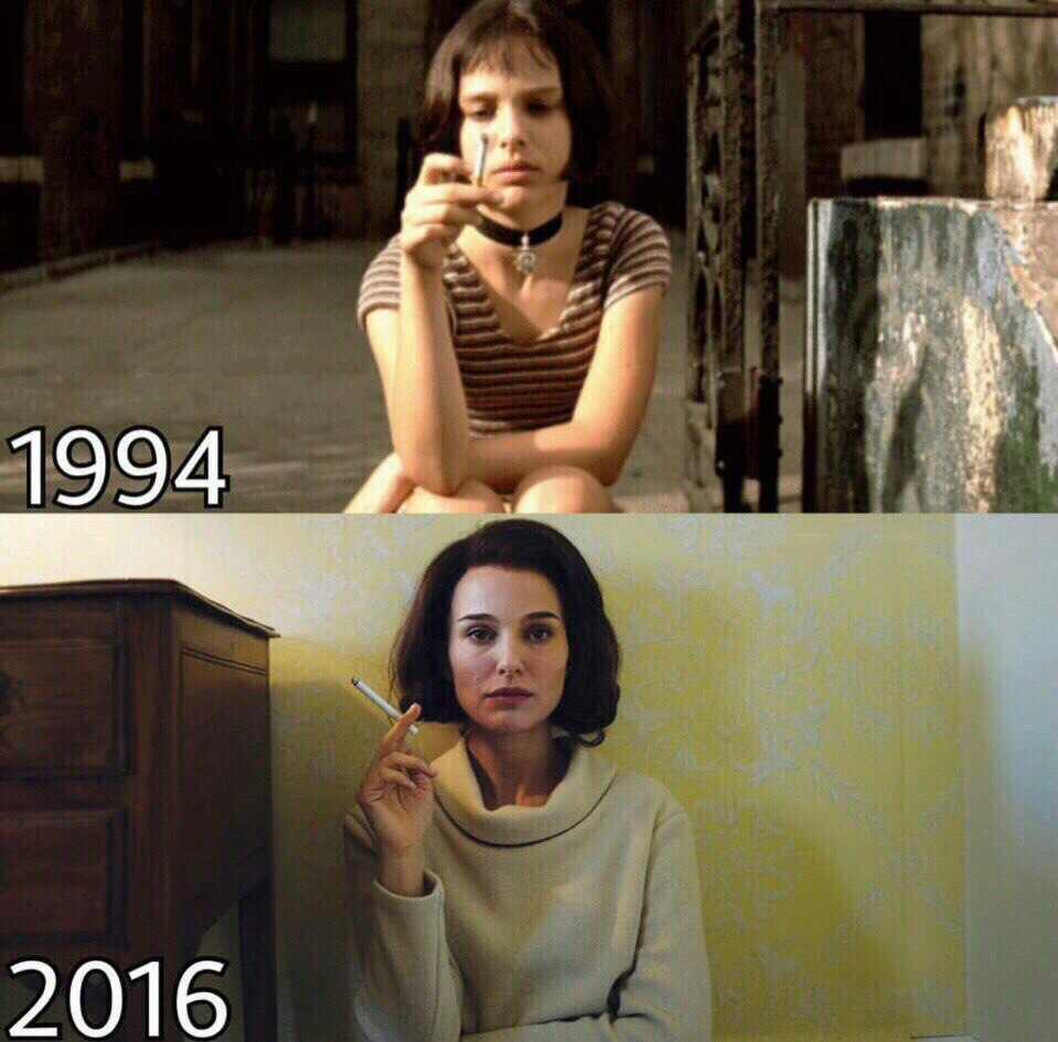 Many years later... - Movies, Actors and actresses, Natalie Portman, The photo, After some time, Nostalgia, Leon, It Was-It Was