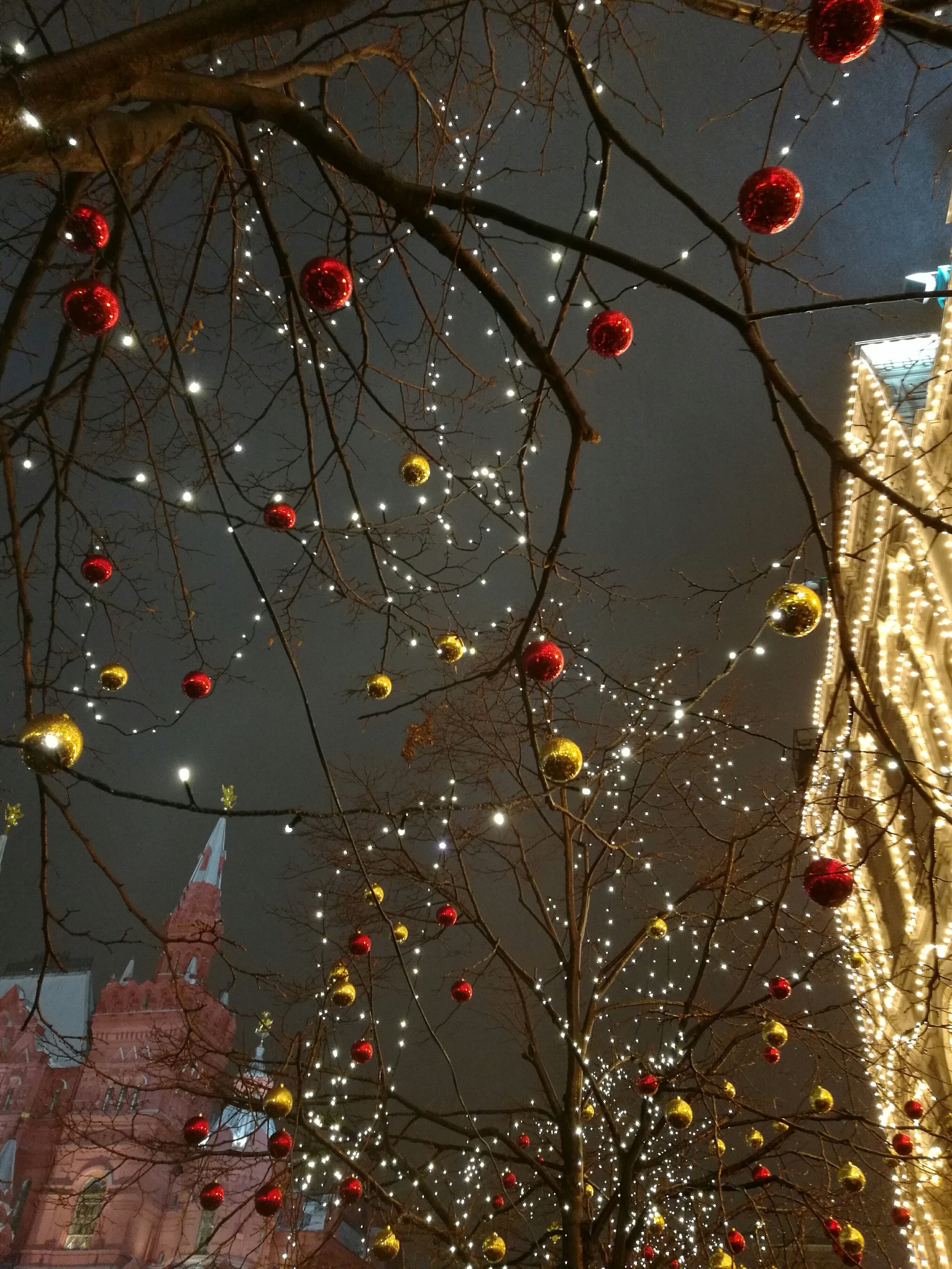 Новогодняя Москва - Моё, Мобильная фотография, Москва, Новый Год, Длиннопост