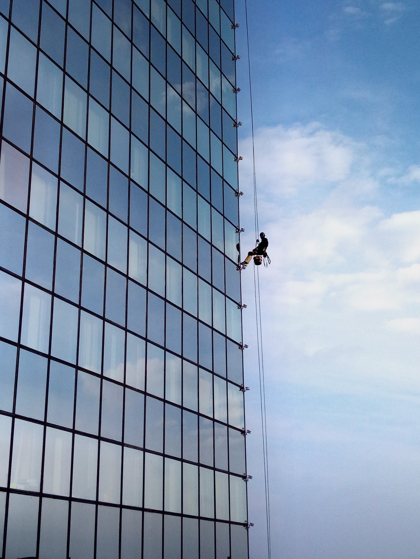 Climbing minimalism - My, Industrial alpinism, Climber, Work, The photo, Minimalism, Mountaineering