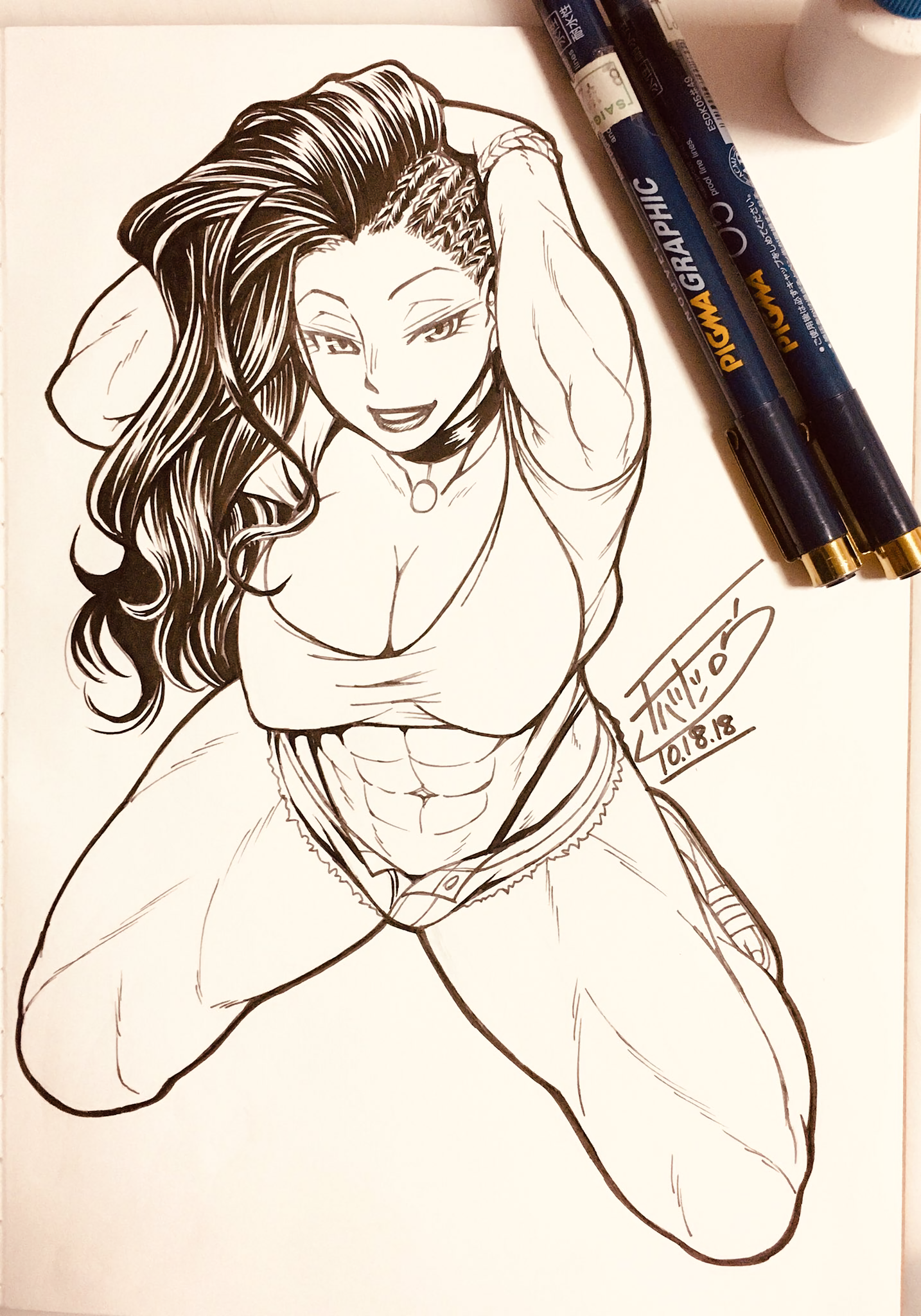 Laura Matsuda - Chiba toshirou, Арт, Крепкая девушка, Street Fighter, Laura matsuda, Аниме, Anime Art, Спортивные девушки