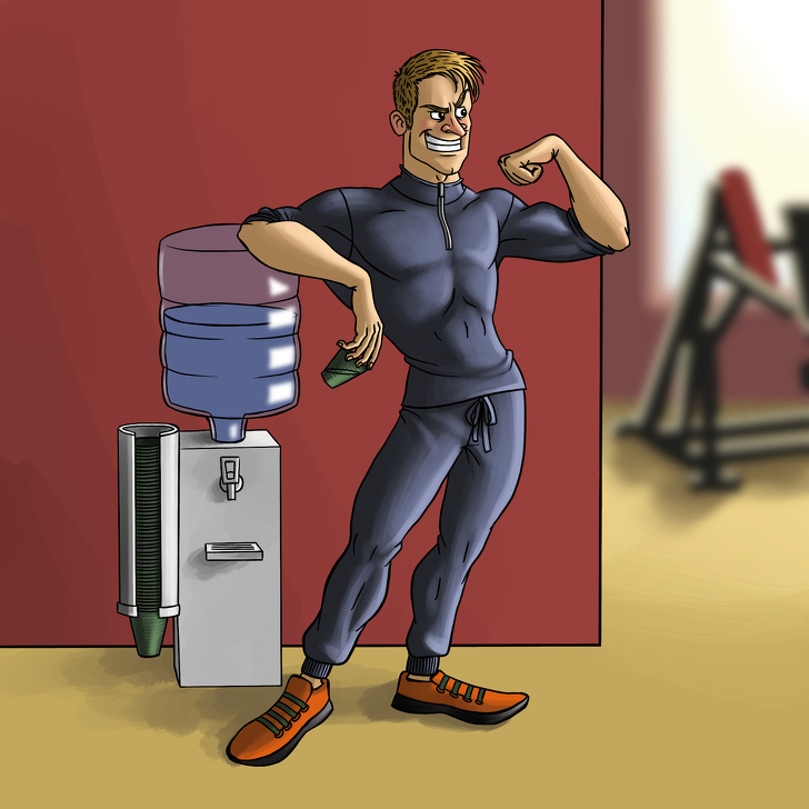 16 characters you will definitely meet in any gym (my illustrations) - My, Gym, Yoga, Gym, ADME, Illustrations, Drawing, Longpost