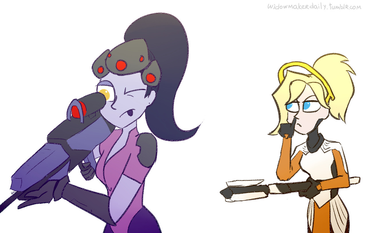 Who am I? - Comics, Widowmakerdaily, Widowmaker, Mercy, Longpost, Overwatch