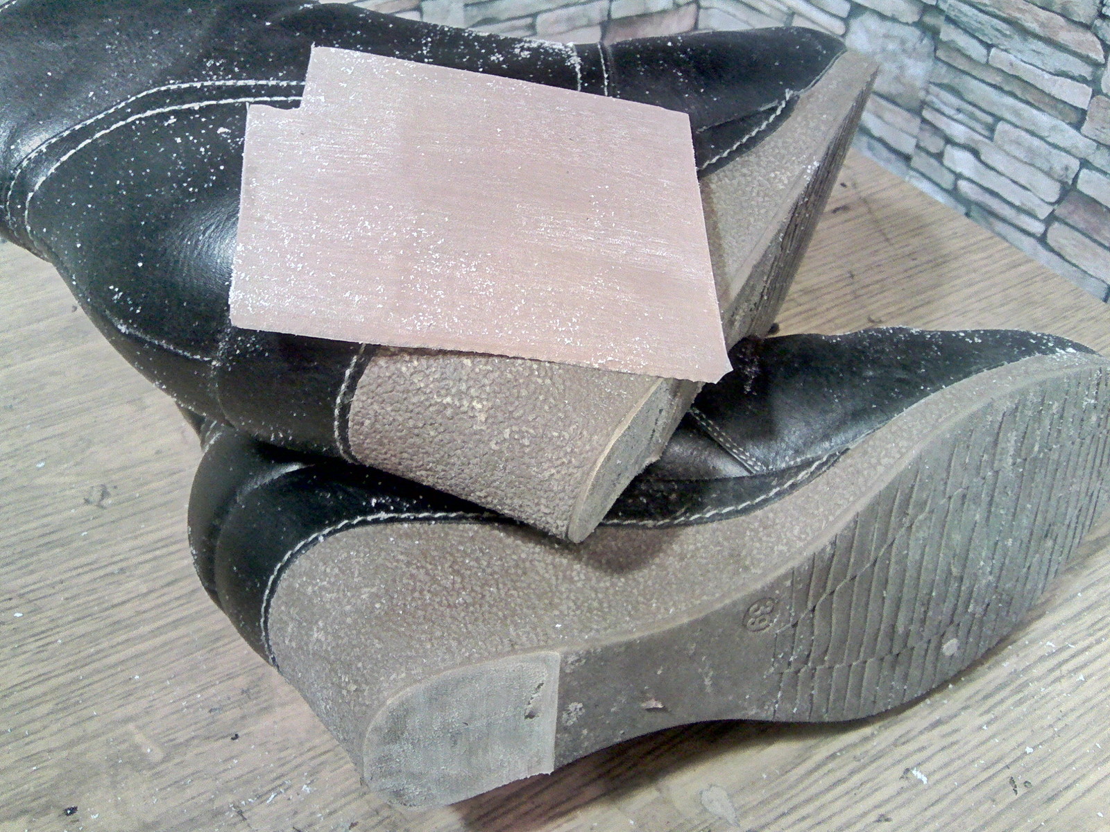Insidious wedge style. - My, Shoe repair, Heels, Wedge heel, Work, Longpost