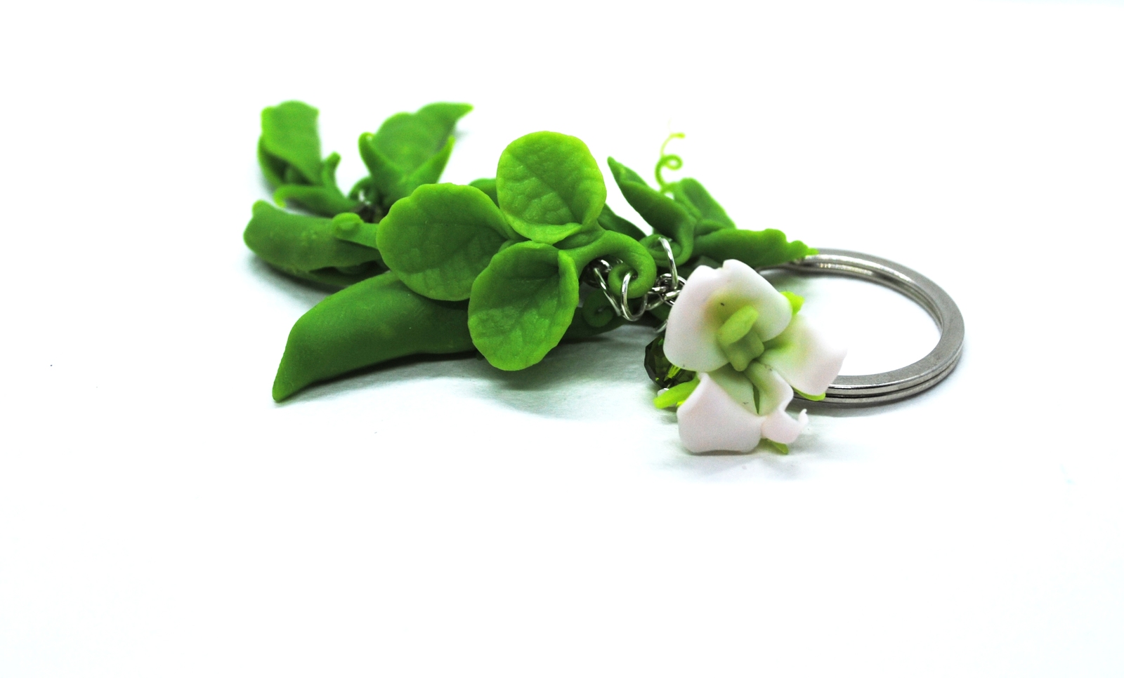 Pea batch - My, Polymer clay, Peas, Keychain, Needlework without process, Longpost