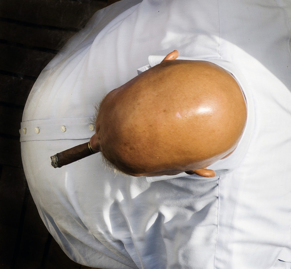 Chef - Bald head, Cigar, Belly