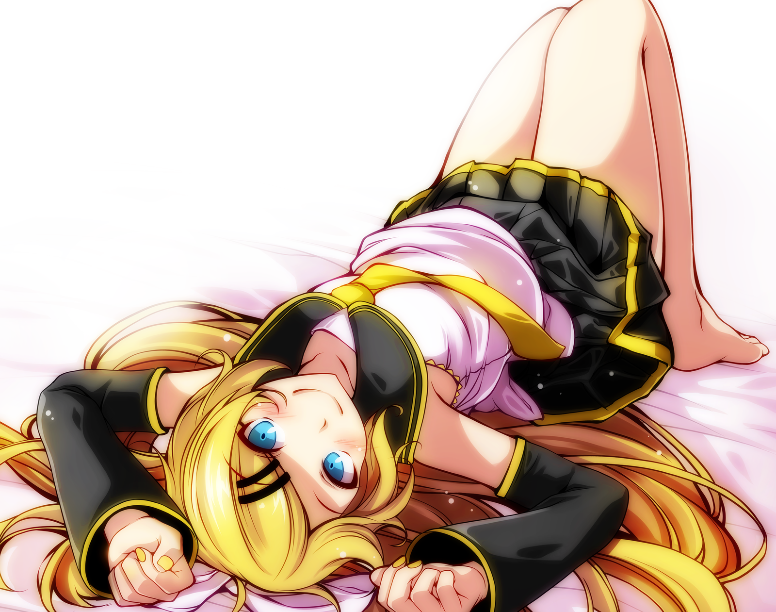 Hmm, what are you looking at? - Anime, Not anime, Vocaloid, Kagamine rin, Anime art, 