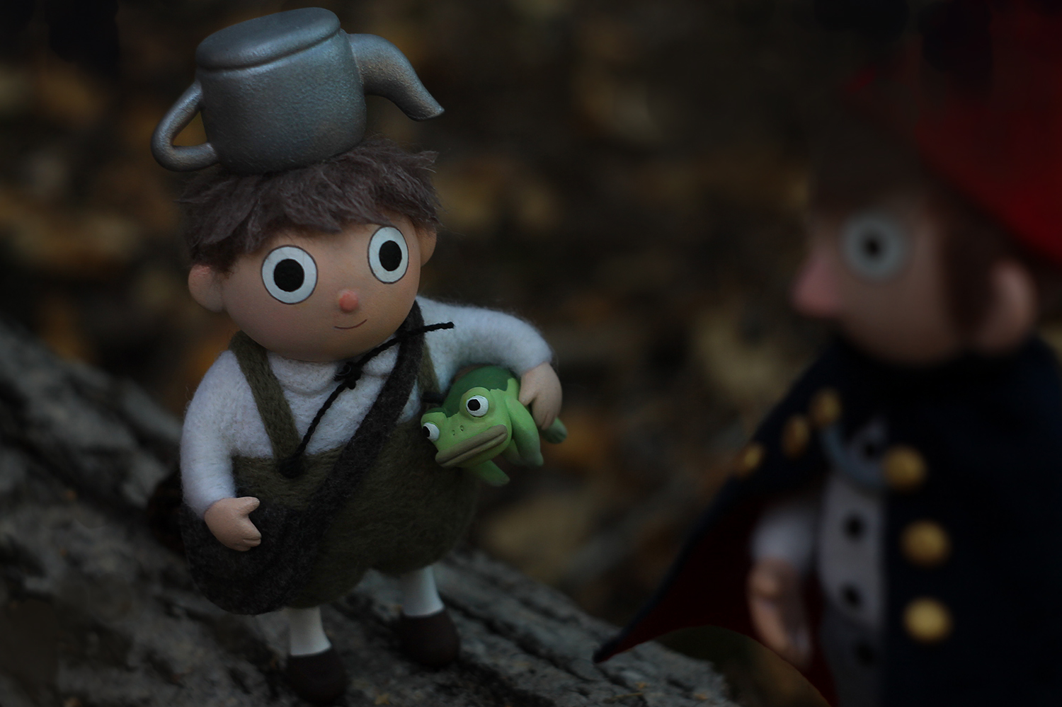 Greg and Wirt - My, Needlework without process, Dry felting, Polymer clay, Characters (edit), On the other side of the hedge, Longpost