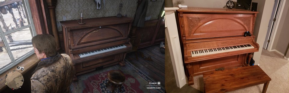 I have exactly the same piano at home as in the saloon in RDR2 - Reddit, Piano, Red dead redemption 2