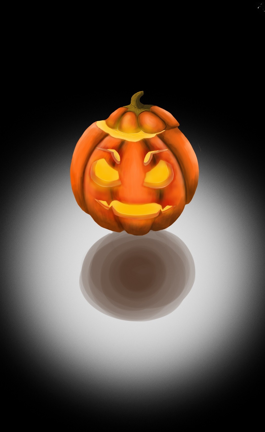 Late, but still Pumpkins. - My, Photoshop, Halloween, Wacom, Game art, Longpost