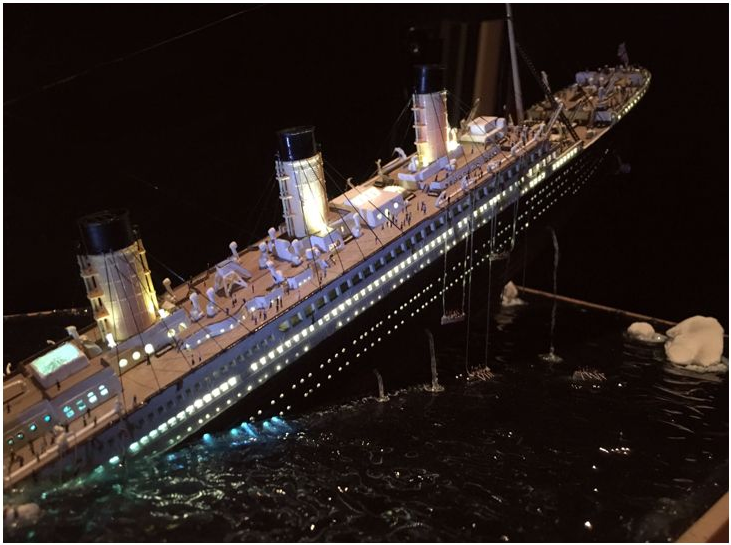 The wreck of the Titanic - Stand modeling, Crash, Titanic, The photo, Longpost