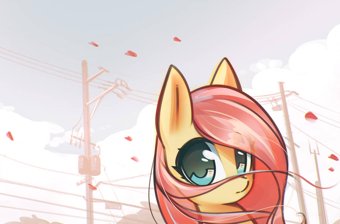 follow me - My little pony, Fluttershy, Mirroredsea