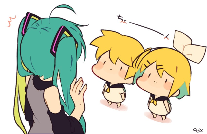 What the?!! - Anime, Not anime, Vocaloid, Hatsune Miku, Kagamine Rin & Len, Anime art