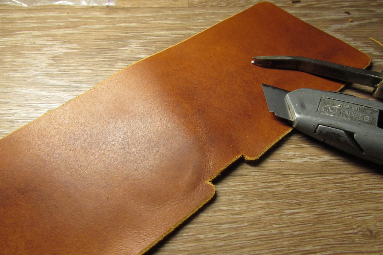 Bill holder with coin box - My, , Leather, With your own hands, Needlework with process, Longpost, Money clip