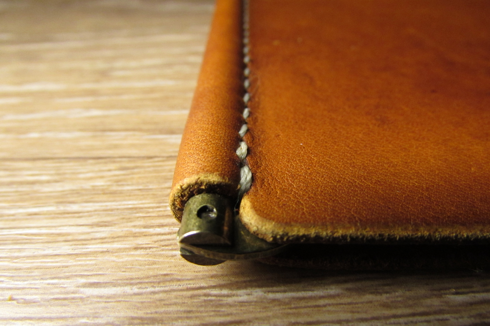 Bill holder with coin box - My, , Leather, With your own hands, Needlework with process, Longpost, Money clip