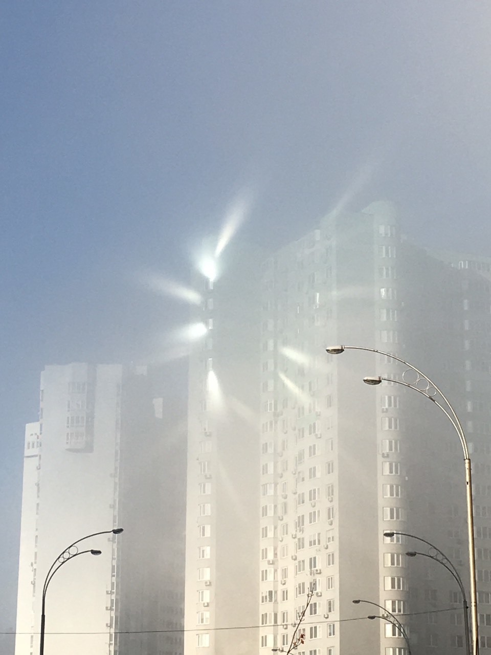 It looks like someone was called there - My, Fog, Reflection, Nature, Longpost, House